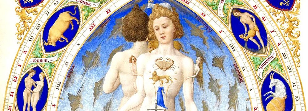 Illustration depicting the relationship between astrology and health